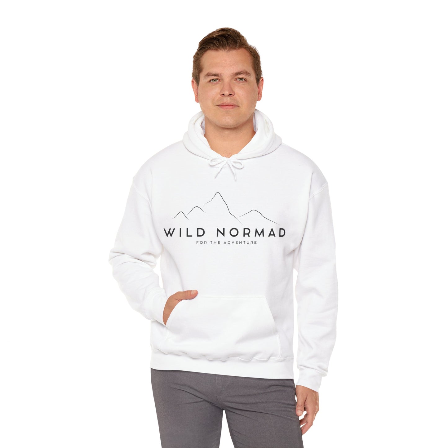 Mens Wild Normad Adventure Hoodie White or Grey
