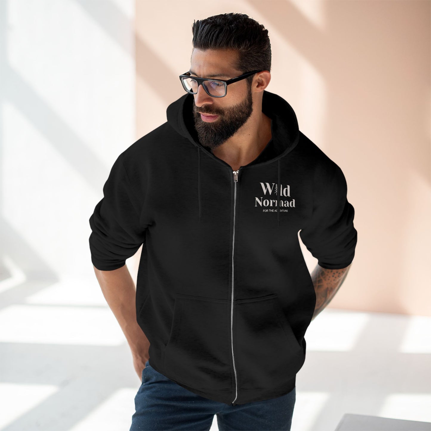 Unisex Wild Nomad Travel Unisex Zip Hoodie
