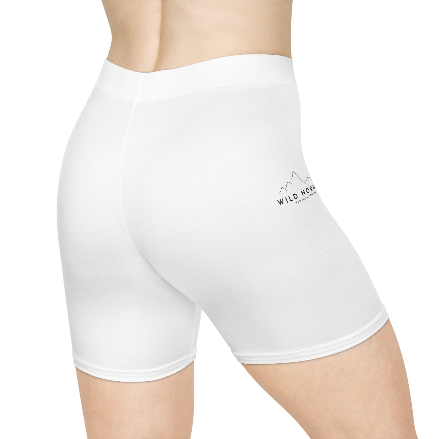 Skinny-fit Stylish Women's Hiking Shorts with Mountain Design for Active lifestyles
