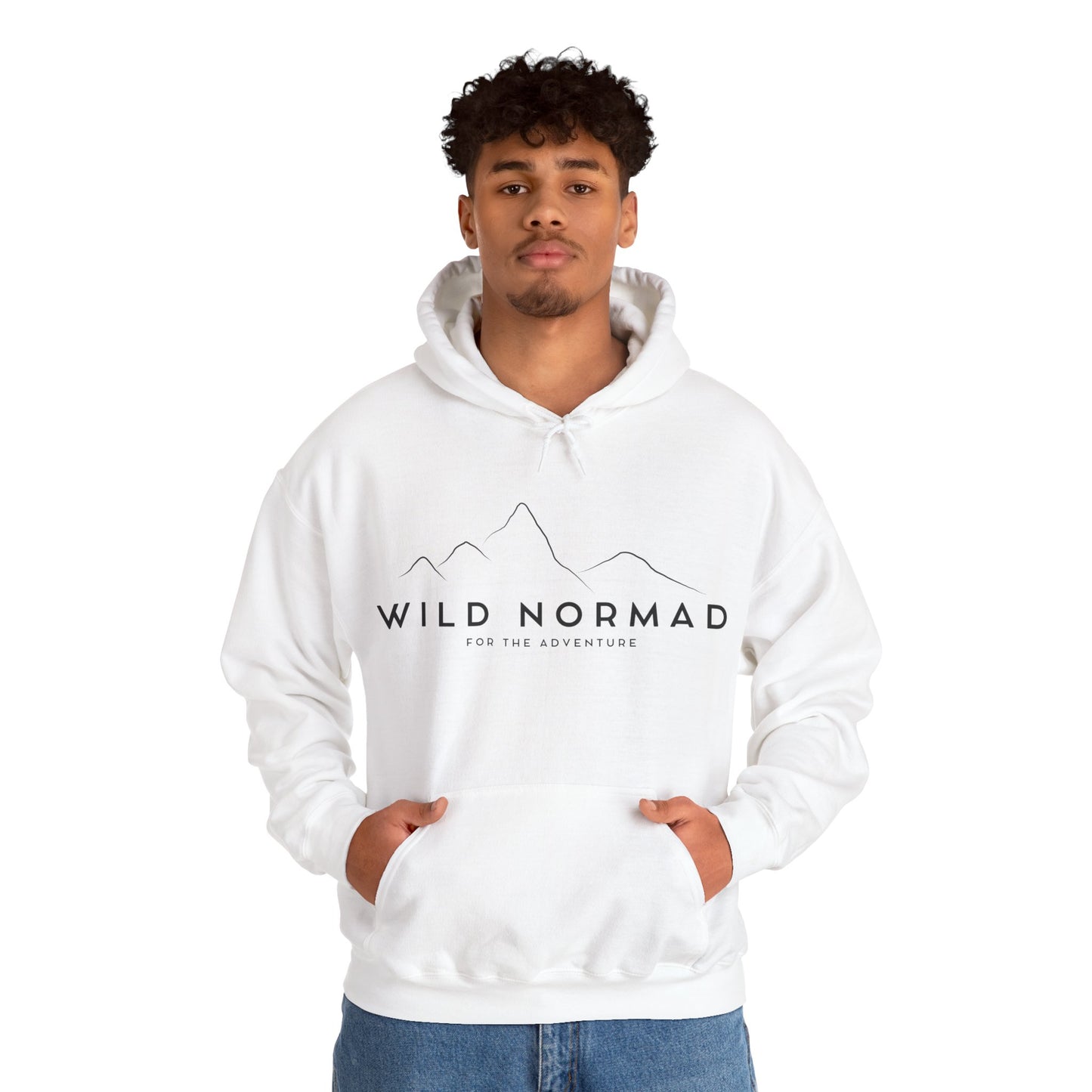 Mens Wild Normad Adventure Hoodie White or Grey