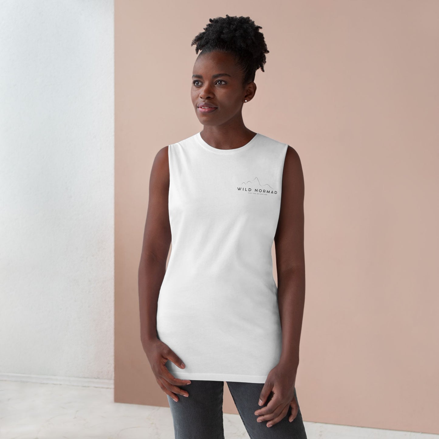 Unisex Tank Top with Mountain Artwork