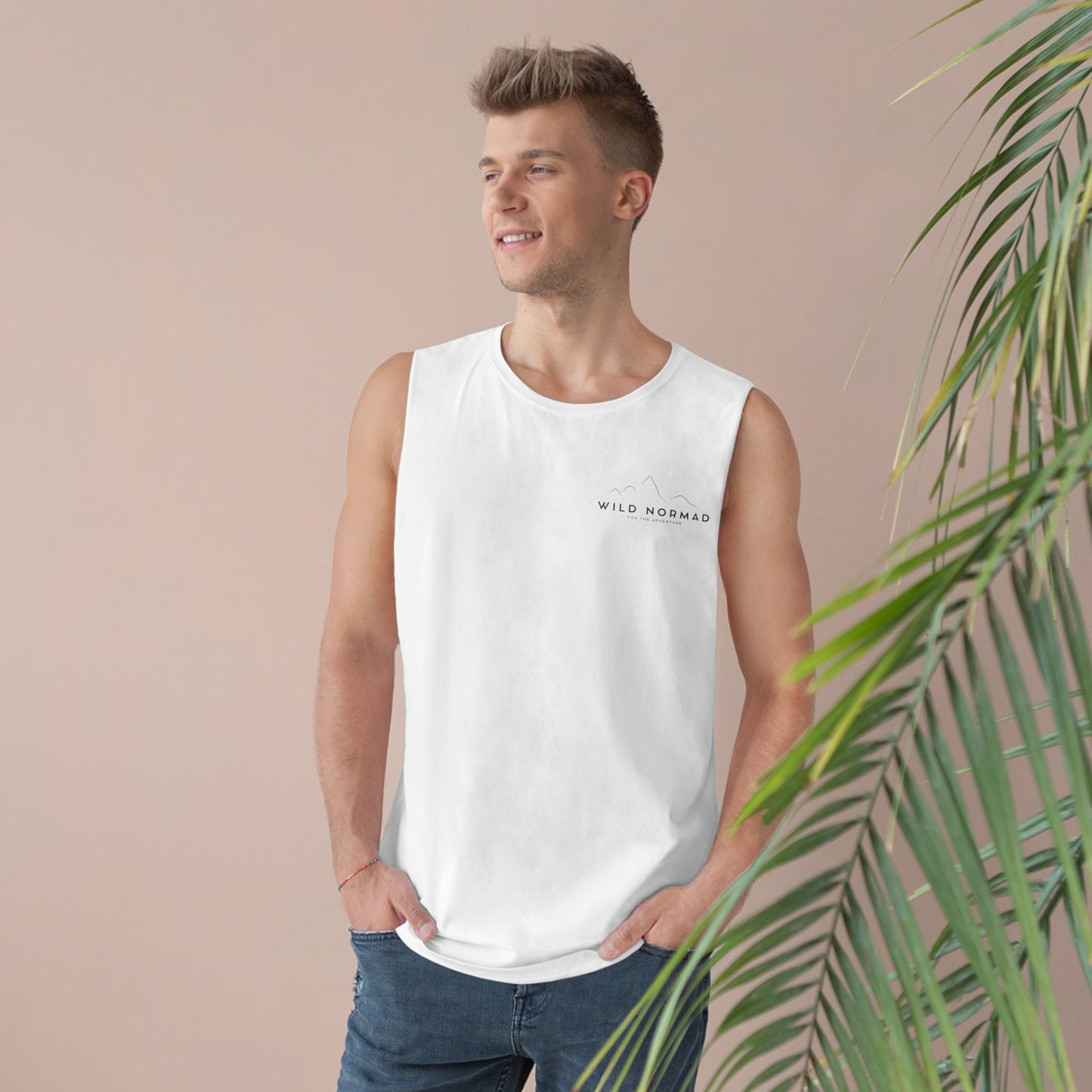 Unisex Tank Top with Mountain Artwork