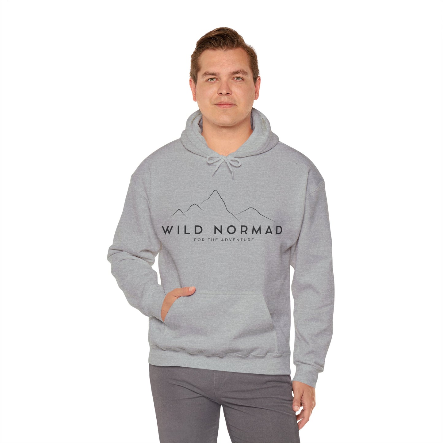 Mens Wild Normad Adventure Hoodie White or Grey